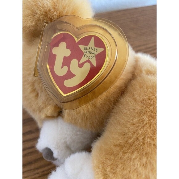 TY 1999 Beanie Buddies HOPE Praying Bear Original Tag & Label Plush 10" Vintage - Picture 3 of 12